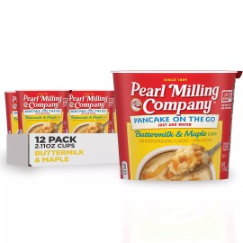 Pearl Milling Company 12 Pack 2.11 Ounce Pearl Milling Company Buttermilk Maple Pancake Cups