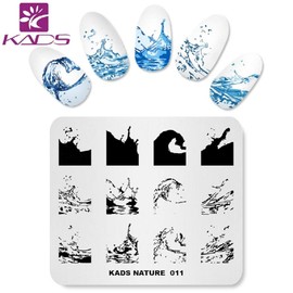 KADS Nail Stamping Plate Ocean Nail Art Stamp Template DIY Image Template Manicure Stamping Plate Stencil Tools (NA011)