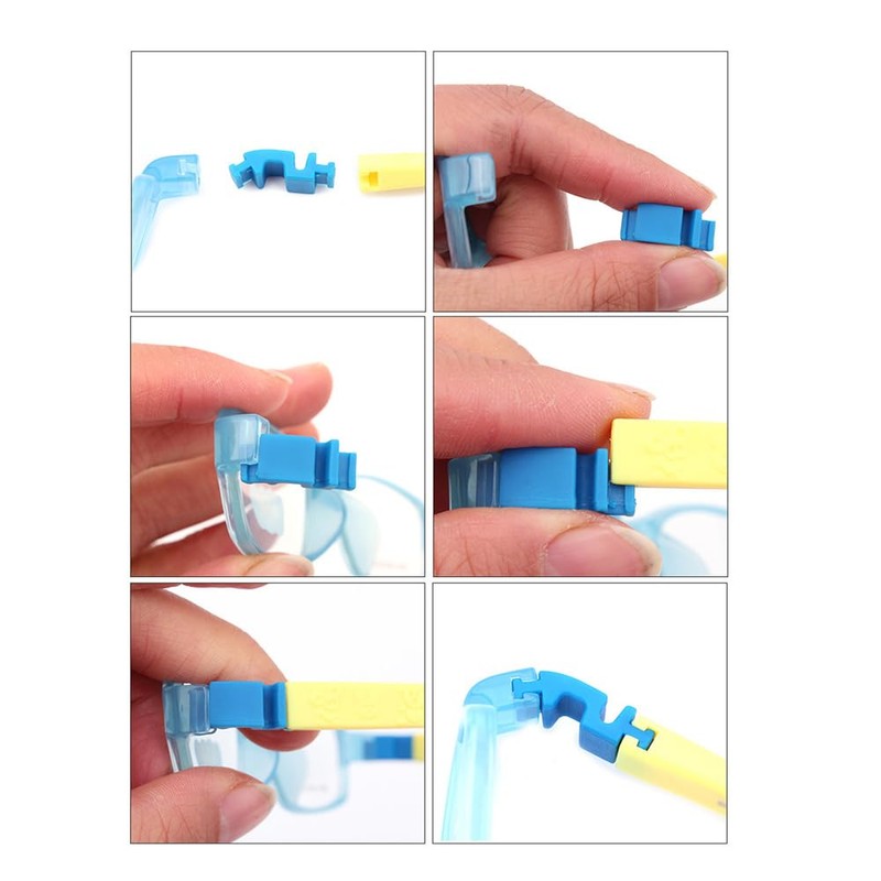 1 Pair Child Eyeglass Arms Leg Hinge Rubber Glasses Repair