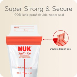 NUK Simply Natural Seal n' Go Breast Milk Bags