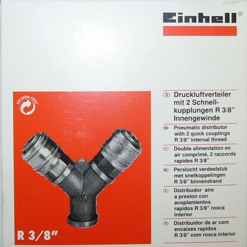 Einhell Verteiler, 2 Schnellk, R3 / 8 F -. Accessory