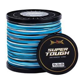 HERCULES Super Tough Braided Fishing Line 20 pounds Test Blue Camo 20LB (300 Yards) - 4 Strands