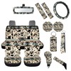 FUIBENG Western Aztec Cow Automotive Seat Cover Full Set Car