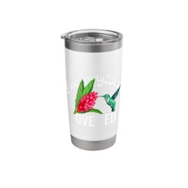 Hummingbirds Love Red Colors Stainless Steel Insulated Tumbler