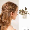 6 piezas de peinetas pelo vintage metálicas para mujer