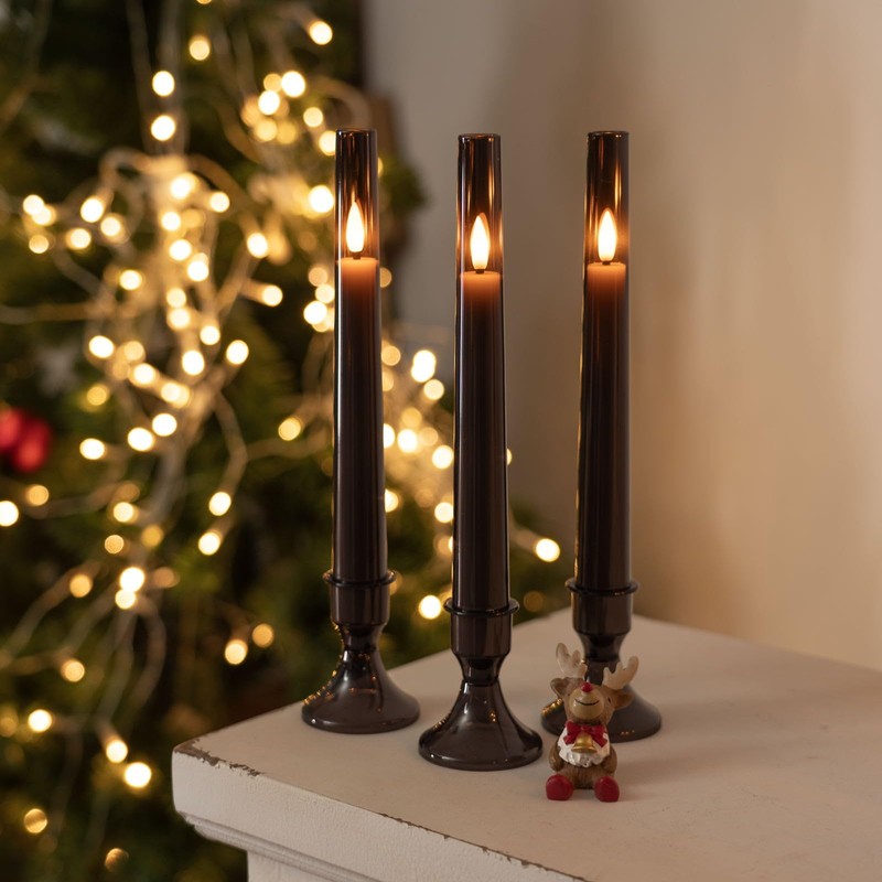 Homemory 6 Pcs Flameless Taper LED Candles with Remote and