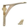 STYLENTDECOR Brass Brushed L Shape Shelf Bracket 7 3/8" x