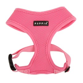Puppia Soft Dog Harness No Choke Over-The-Head Triple Layered Breathable Mesh Adjustable Chest Belt and Quick-Release Buckle