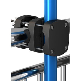 Menz Parasol Holder Balcony Railing - Compact Umbrella Holder Balcony Railing as Safe Parasol Stand Balcony, Flexible Parasol Holder Balcony in Black