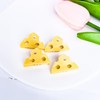 1Pc Yellow Cheese Acetate Hair Claw, Cute Cheese Hair Clip,