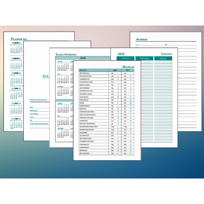 2026 A5 Week-to-View Diary (Jan 2026 - Dec 2026) –