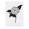 Azeeda 'Weiße Blume' Temporäres Tattoo - Hautfreundlicher & Ungiftiger Abziehbild