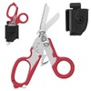 Emergency Shears with Strap Cutter and Glass Breaker Foldable Stainless