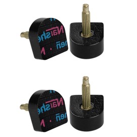 sourcing map 4 Pcs Black Plastic Shoes High Heel Tips Pin 15mm X 13mm for Lady