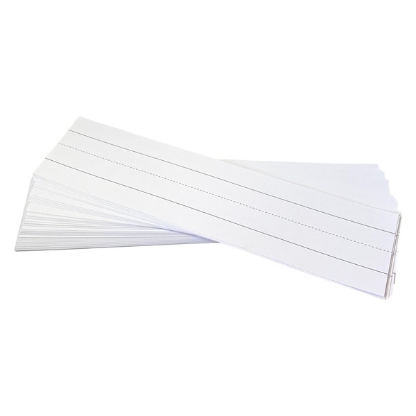Reskid Ruled Sentence Strips, Thick Paper - 80lb Cardstock 3