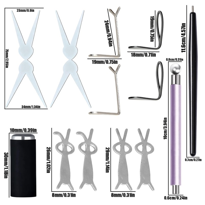 Nail Tools Cat Eye Nail Nail Set of 13 Y-Shaped
