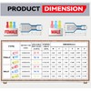 100PCS Nylon Spade Quick Disconnect Connectors Kit 22-10 AWG Male