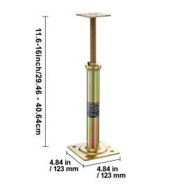4 Pack House Floor Jacks 11.6\"-16\" Height Range 2500 Lbs Max Load Capacity Adjustable Support Beam Pallet Jack PDefault: Default