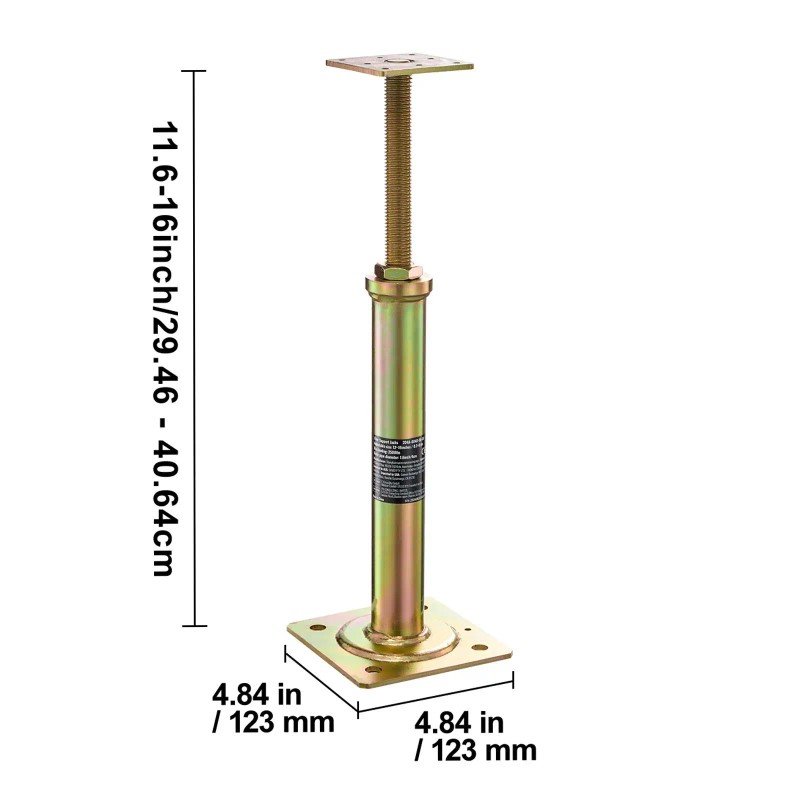 4 Pack House Floor Jacks 11.6\"-16\" Height Range 2500 Lbs