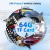 Hodozzy 4 Channel Dash Cam Car 1080P, 360° View Front