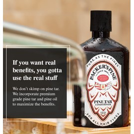 Packer's Pine Tar Conditioner | Men's Conditioner | Made with Natural Pine Tar and Pine Oils | Psoriasis Aid, Perfect Companion for Pine Tar Shampoo | Men's Conditioner, 8 fl oz