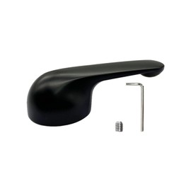 Single Metal Lever Handle Replacement for Delta H79 Faucet Handle Compatible with Delta Tub & Shower Handle for Delta 1300/1400 Series Tub Faucet, Shower with Screw & Wrench (Black)