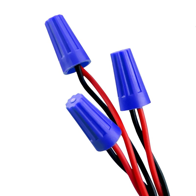 SEUNMUK 2000 Pcs Blue Wire Connector Nuts, Wire Cap Screw