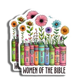 Women of The Bible Magnets - Inspirational Bible Verse - Faith-Based Home Decor - Christian Women Art - Bible Study Accessories- 2 Pack - Made in USA - PLDFMAG3424