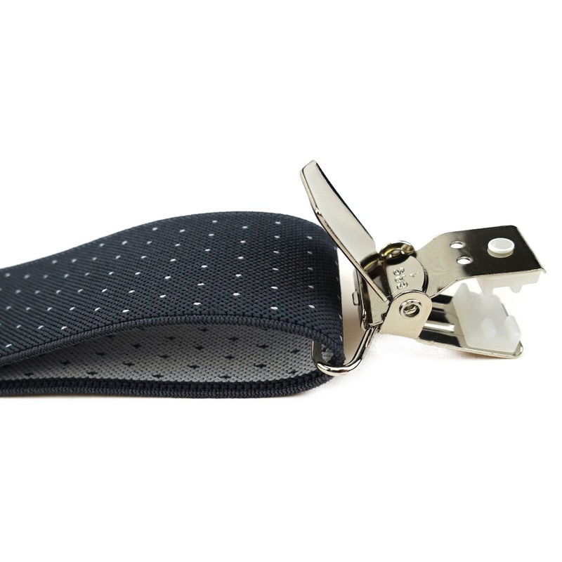 TigerTie Unisex Y-Shaped Braces with 3 Extra-Strong Clips, Colour with