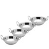 Kosma Set of 4 Stainless Steel Serving Balti Dish -
