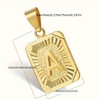 Hermah Initial A-Z Alphabet Capital Letter Pendant Necklace For Men