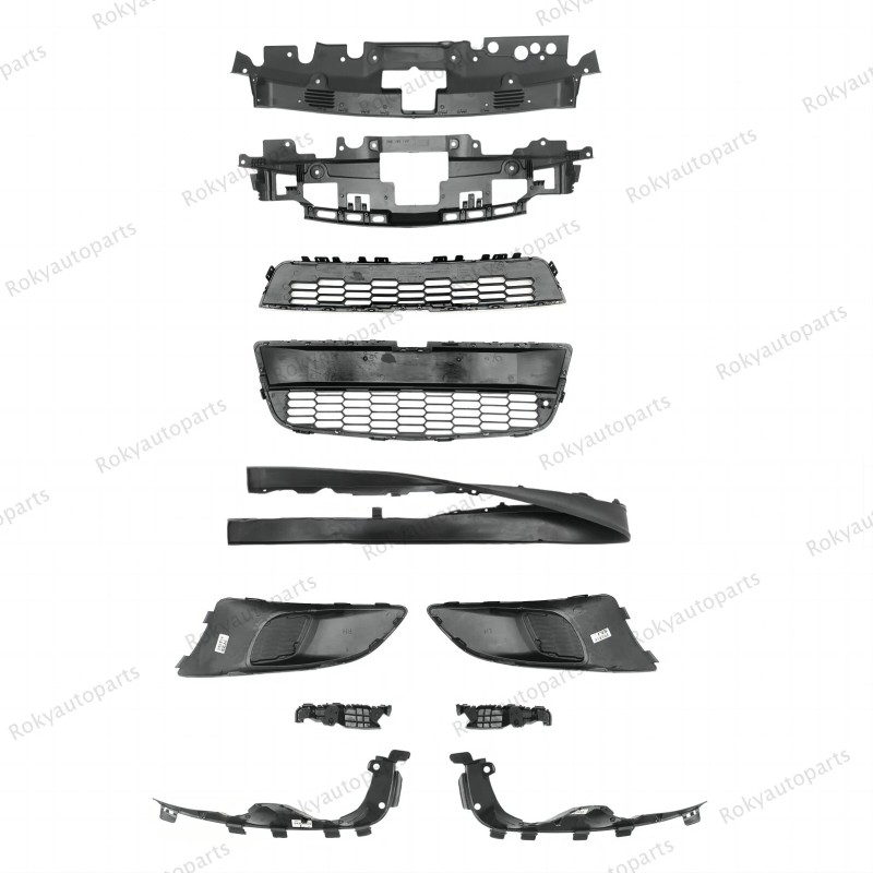 ROKY 11PC For Sonic 2012-2016 Upper Lower Chrome Grille Mesh