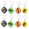 Operitacx 20 Pieces Mini Tape Measure Key Ring Portable Tape