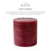 Bask Large Mottled Pillar Candles - Unscented - 6-Inch Diameter