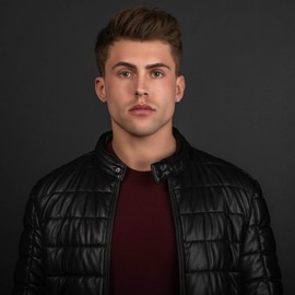 namana Mens Square Stud Earrings Silver Earrings with Square 6mm Solitaire Cubic Zirconia, Rhodium-plated brass, Cubic Zirconia