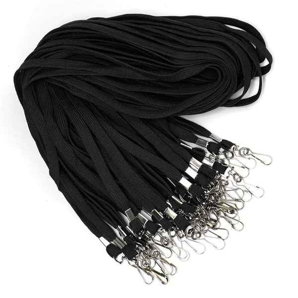 100 cordones a granel para insignia de identificación, cordón giratorio