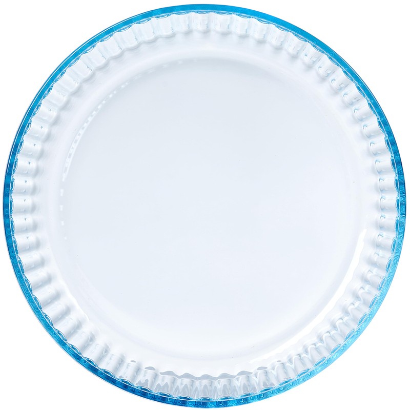 RONDURE Deep Pie Dish for Baking 10-inch Glass Pie Plate