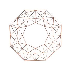 Gold Metal Geometric Frame -19 inch - Use for Modern Wreath and Wedding and DIY Home Decor