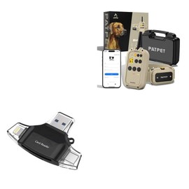 BoxWave Smart Gadget Compatible with PATPET 930 Dog Training Collar - AllReader SD Card Reader, microSD Card Reader SD Compact USB - Jet Black