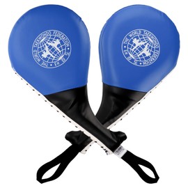 Frcctre 2 Pack Taekwondo Kick Pads, Durable Kicking Target Pads, Punching Paddles Striking Kick Pads for Tae Kwon Do Karate Kickboxing Martial Arts Training, 15 x 7.5, Blue
