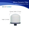 ZENWATER Genuine Micro Ceramic Dome Filter Replacement - Exclusively for