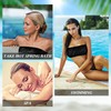100 Pcs Women Disposable Underwear Set,Bras and Thong Panties for