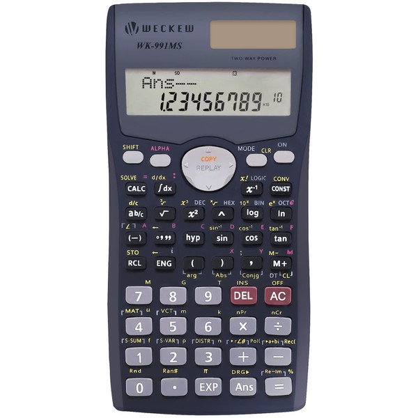 WECKEW Scientific Calculator, Engineering Scientific Calculator with Solar Power. 401