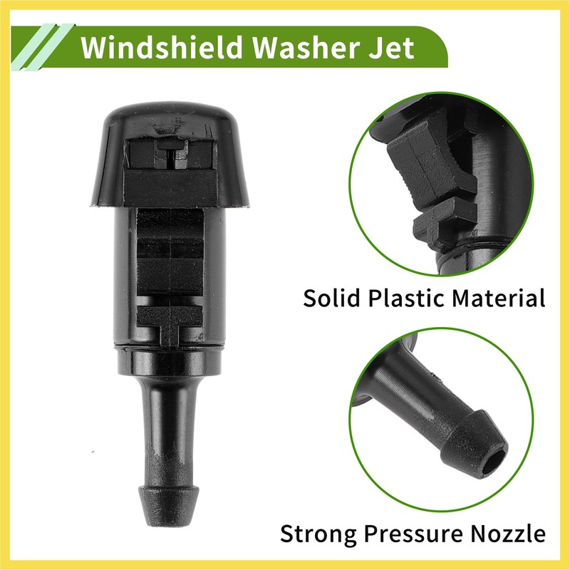 PARSKILO Windshield Washer Nozzle for Mitsubishi Eclipse 2006-2012 Black Front