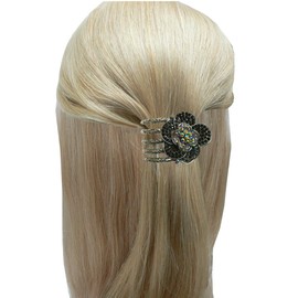 JCGY Combo Set of 5 5 Unique Hair Accessories 3 Jaw Claw Hairclips 3 Sizes 1 Beakclip 1 Hair Slide Combo5-34