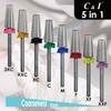 C&I 5 in 1 Multi-function Tapered Shape Nail Drill, Professional