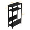 THUMEYE 7.1" Narrow Side Table for Small Spaces, 3 Tier