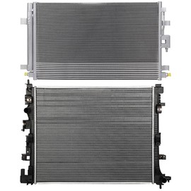 ANPART Aluminum Radiator Replacement 2002-2005 for Honda for Civic 2574 radiator Plastic Radiator Auto Parts Complete radiator Radiator Engine Coolant Radiator Assembly Radiator