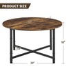 Yaheetech Round Coffee Table, Small Coffee Table for Living Room,