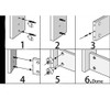 30 Packs Furniture Board Cam Fitting with Dowel and Pre-Inserted